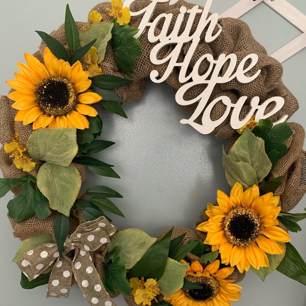 Burlap wreaths